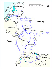 Map of the Rhine System