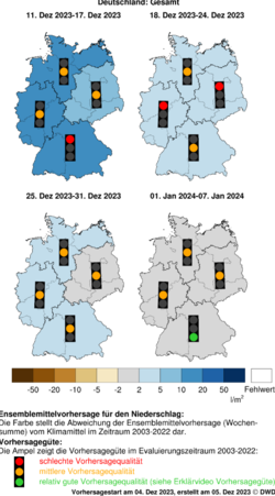 DWD-Basis-Witterungsvorhersage Niederschlag Dezember 2024 (Stand: 05.12.2023)