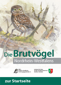 Titelseite der Druckversion des NRW-Brutvogelatlas