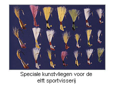 Speciale kunstvliegen voor de elft sportvisserij