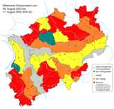 Aktuelle Niedrigwassersituation in NRW (KW 32 11.8.2022)