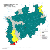 Niedrigwassersituation in NRW  Ende August 2023 (KW 35)