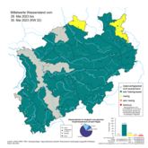 Niedrigwassersituation in NRW  Ende Mai 2023 (KW 22)