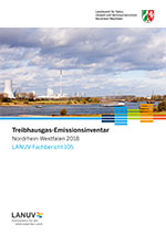 Titelblatt LANUV-Fachbericht 105: Treibhausgas-Emissionsinventar Nordrhein-Westfalen 2018